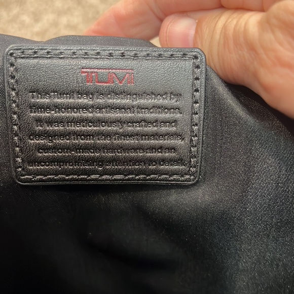 TUMI Alpha Leather Compact Laptop Briefcase Style 96114DH - Picture 10 of 15